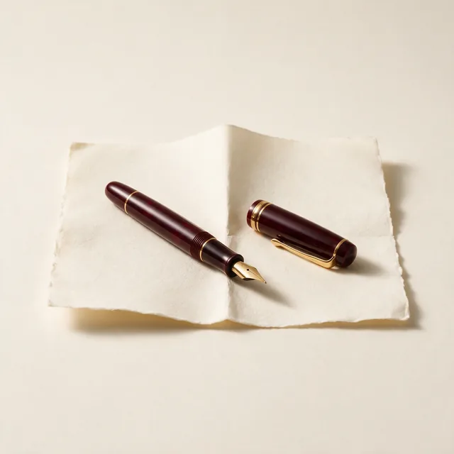 A fountain pen medium nib