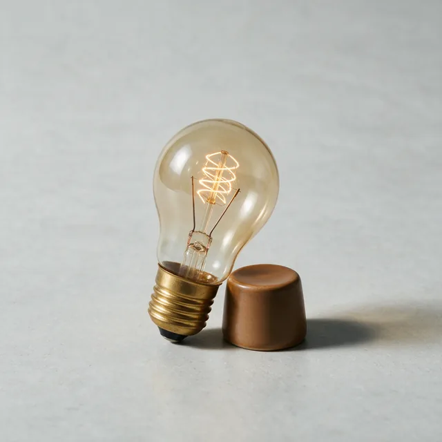 A warm white edison bulb 2700k